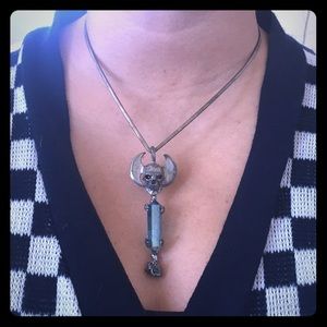 Vintage Metal Skull Necklace From 1999
